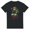 Link Ocarina Halftone Heavyweight Unisex Crewneck T Shirt T-Shirt Mens Kids