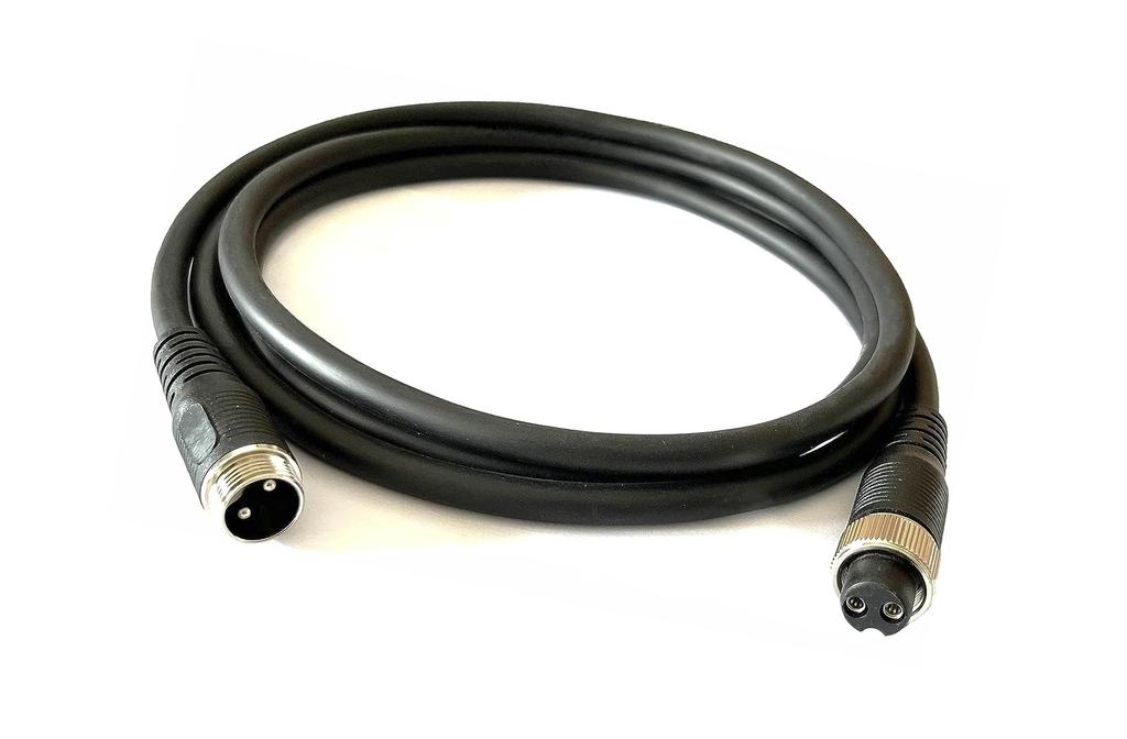 Daike/Shifuno 2-core 2-hole power cord (2m) for electric reels, conversion cable/extension cord