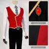 [HOLOUN] Twist Wonderland Heartslabyul Dorm Uniform Vest, Christmas/Halloween Cosplay Costume, Game Costume XS