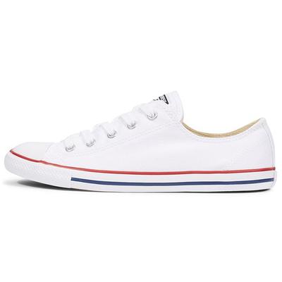 Sapatos de Lona de Cadarço Chuck Taylor All Star Low Tênis Feminino Branco 537204C