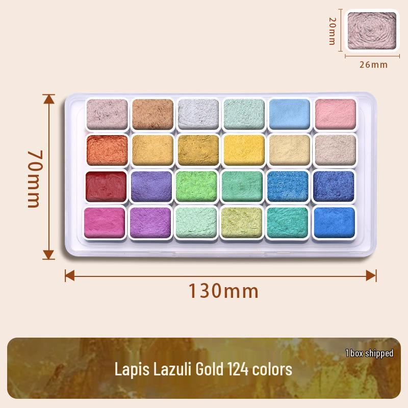 Pearlescent Watercolor Pigment - Color-Changing Gold for Nail Art & Thangka Painting.