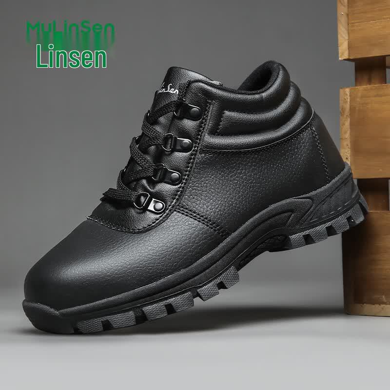 Mulin Sen Men s Steel Toe Safety Work Shoes EU 40 чёрный
