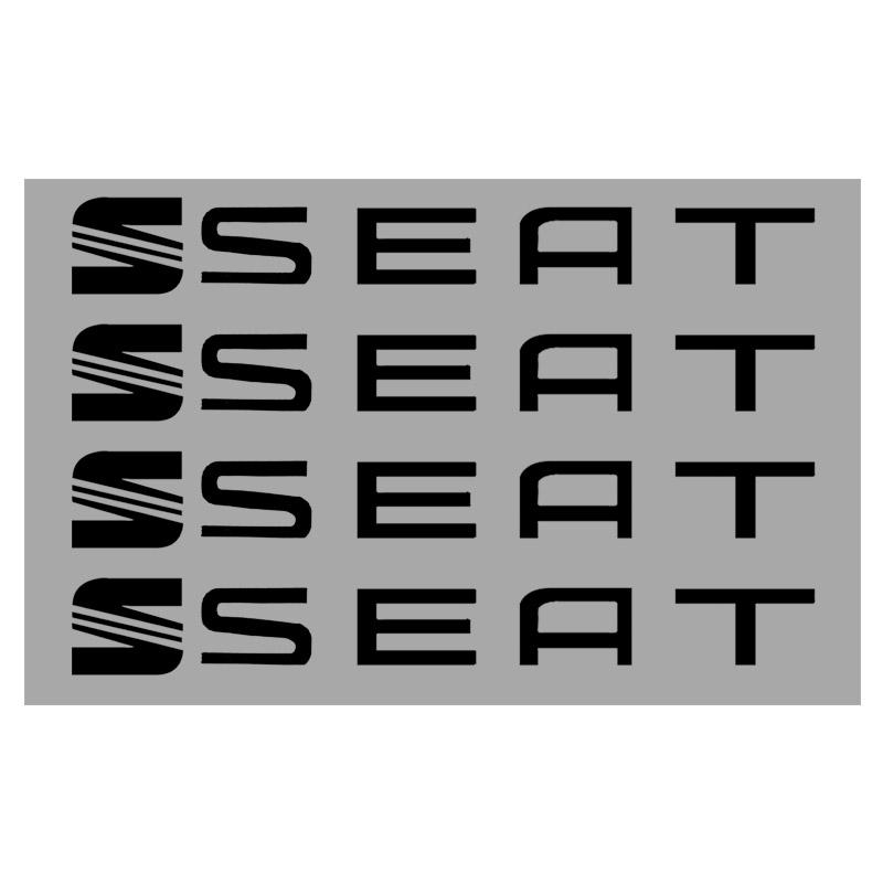 

4Pcs Car Door Handle Stickers Tire Rear View Mirror Decals for Seat Cupra Leon 5f Ibiza 6l 6j Leon 1p Cushion Altea Xl Leon Decor чёрный