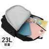 Zaino per Prodotti da Esterno con Copertura, Tasche Laterali, Spazio per A4, Spazio per PC e Spazio per Bottiglie d'Acqua, Grande Capacità 23L, Design Semplice