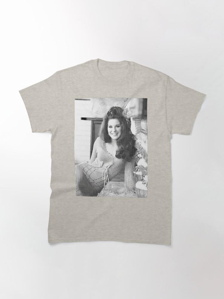 June Carter Cash Bobbie Gentry Černobílé Klasické Tričko