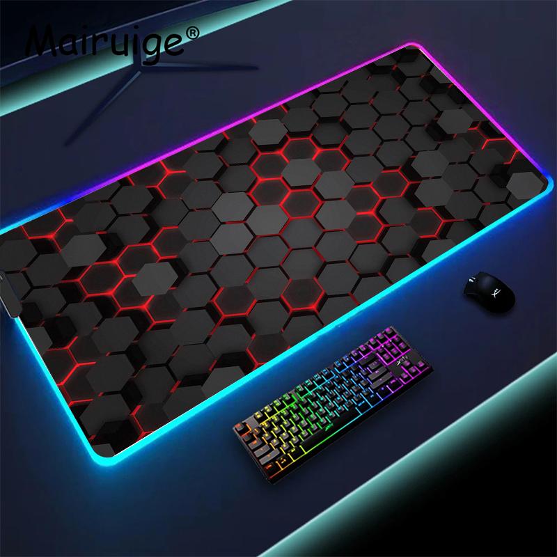 Electric Current Mouse Pad Rgb Backlit Republic of Gamers Mouse Mat Pc Accessories Led Mouse Pads Gaming Play Mats Extended Pad