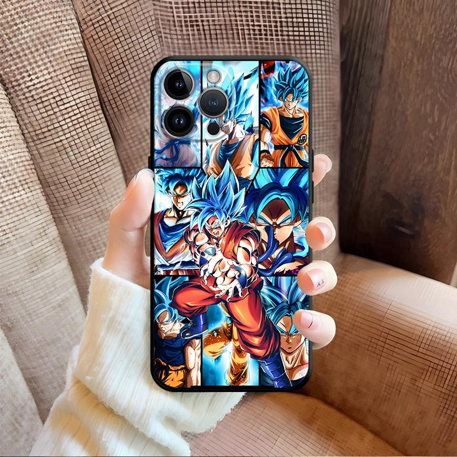 Dragon Ball Anime Goku Black Soft Phone Cover Case for iPhone 13 12 11 17 Pro Max 15 16 14 Plus XS Max 7 8 17Air XR