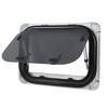 20x12 Inch RV Window Tempered Glass UV Resistant Push Out Window with Support Rod and Sunshade Curtain for Campers
