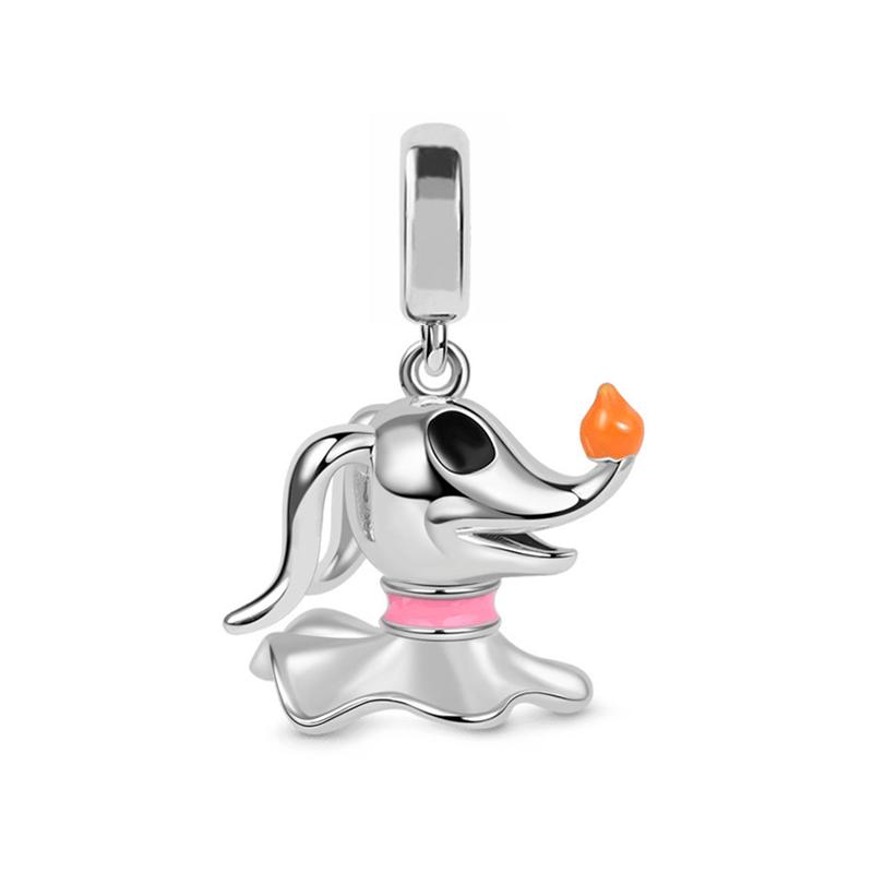 Disney Mickey Minnie Friends Dangle Charm Beads European Silver Bracelet Necklace DIY Jewelry Gift for Kids