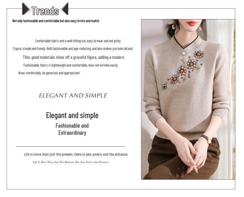 Women's Fleece-Lined Sweater: Warm, Thick One-Piece for Autumn and Winter