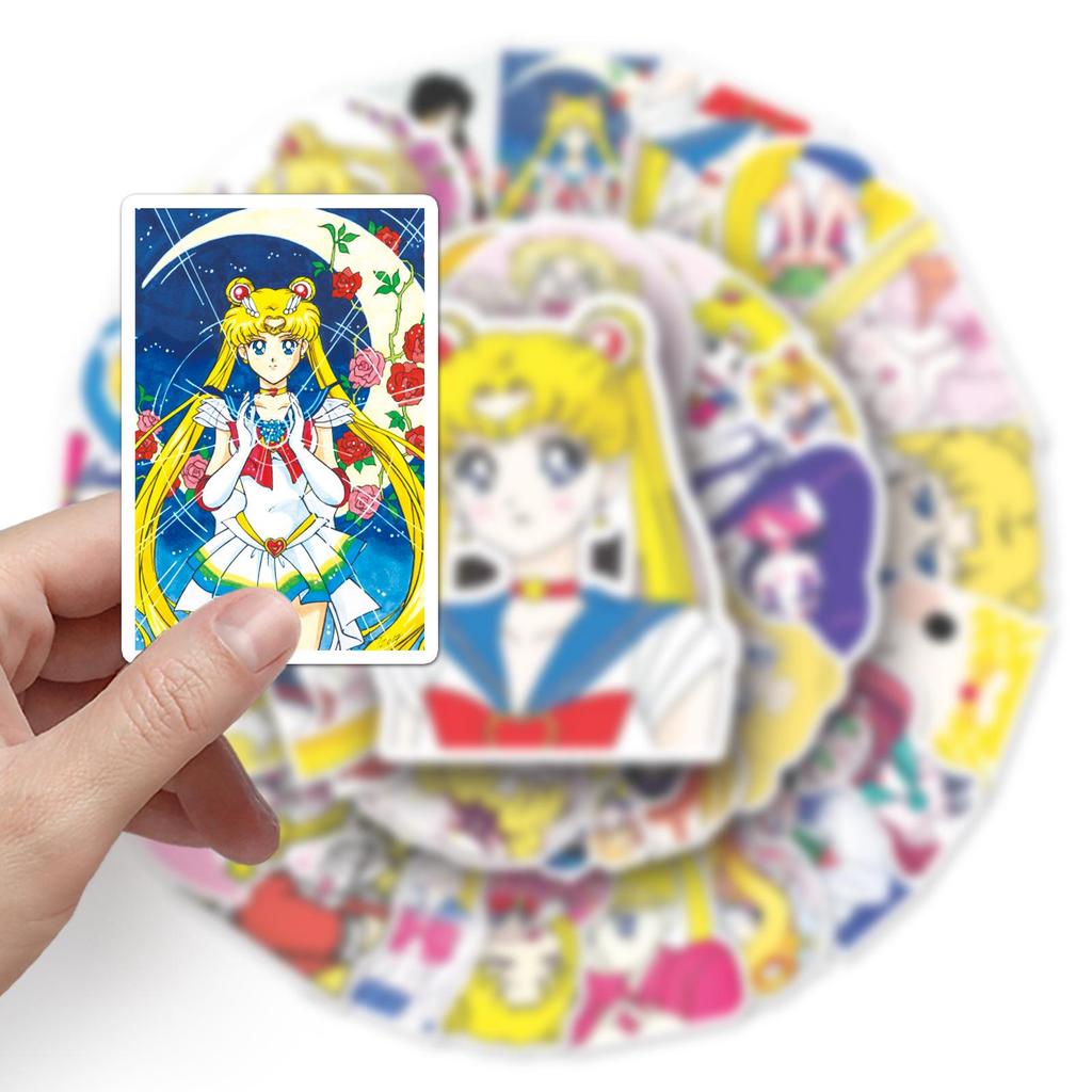 51 Sexy Warrior Girl Cartoon Anime Stickers for Suitcases, Refrigerators, and Phones