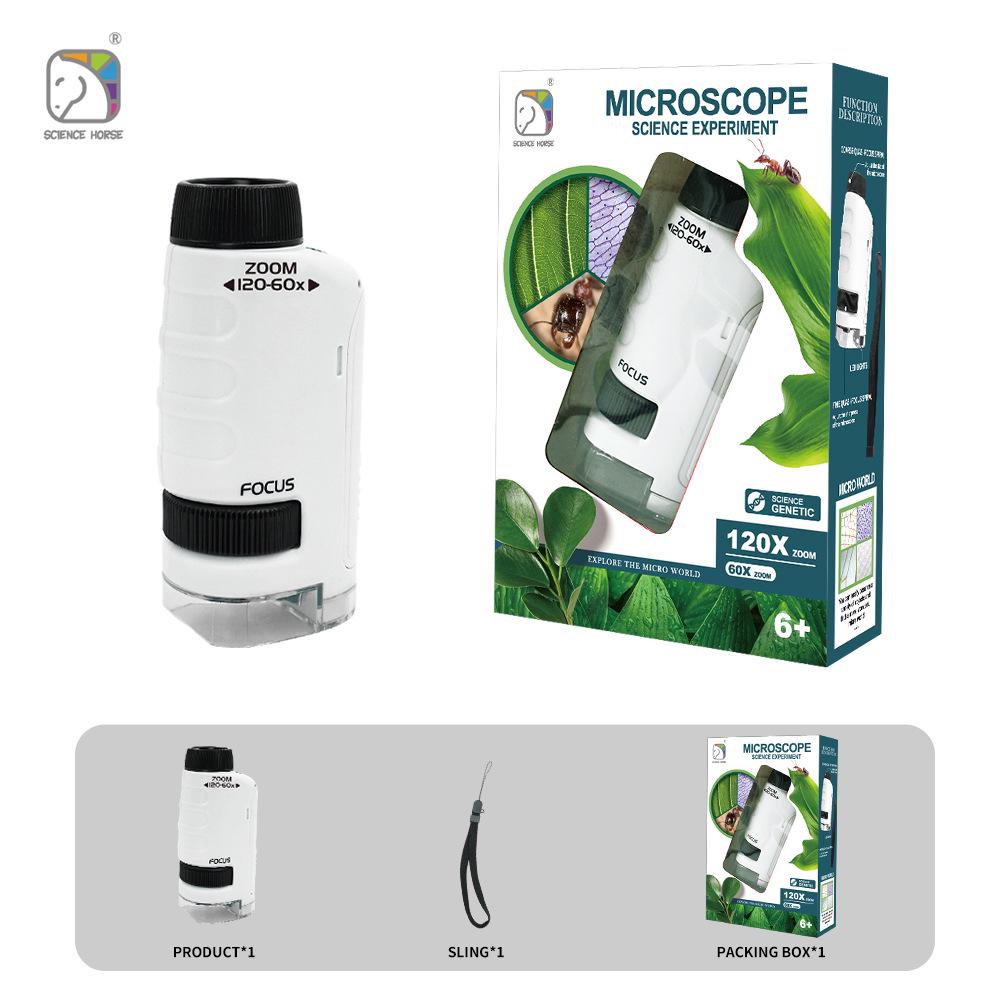 Xueyouma Handheld Portable Microscope Science Set for Kids