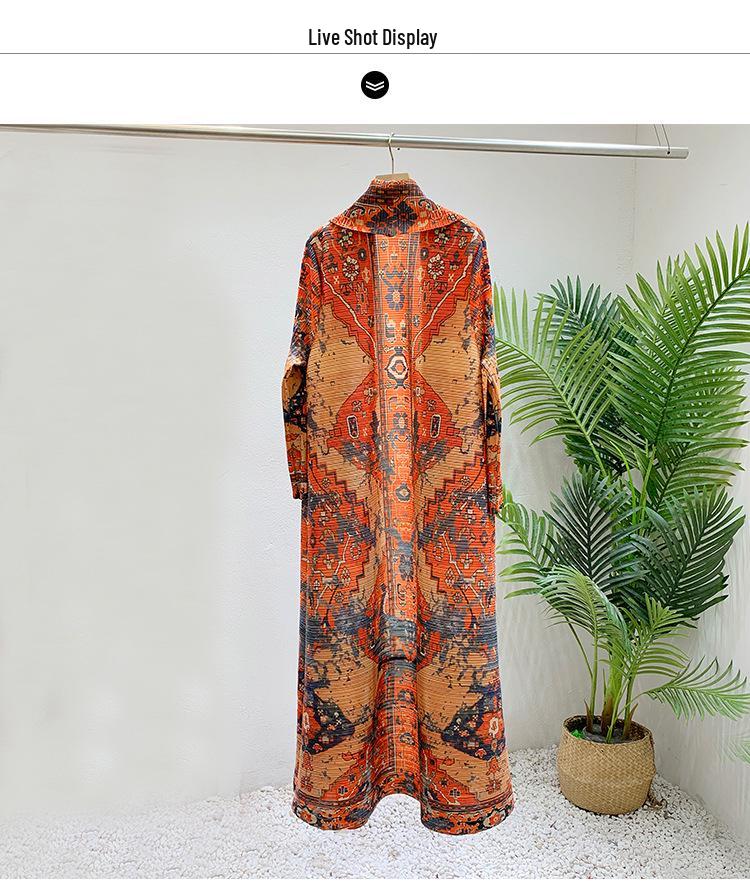 2024 Middle East Women’s Long Printed Robe Dress