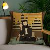 Father J-John Misty Pillow Case Home Dorm Chair Back Short Plush Double-Sided Printing Office Nap Time Cushion Cover