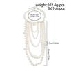 Ingemark Boho Luxury Multi-Layer Imitation Pearls Pendant Necklaces Women Exquisite Silver Color Chain 2026 New Year Jewellery
