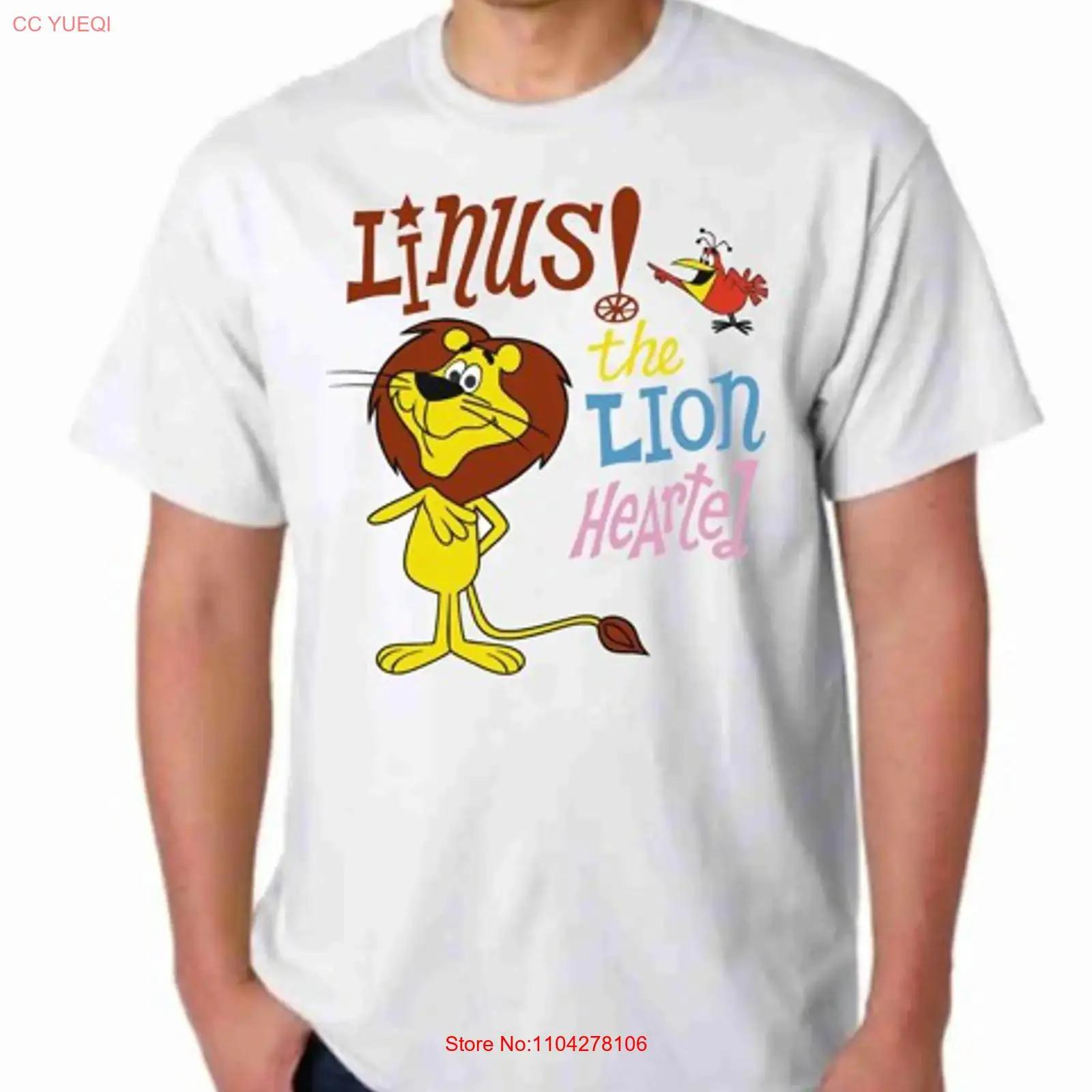 

LINUS THE LION T SHIRT RETRO CARTOON TEE CEREAL FANS ANIMATION vintage Washed Slightly graphic Casual Soft homme Comfortable S разноцветный