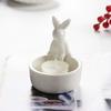 Ceramic Easter Rabbit Candlestick Heat Resistant Desktop Candelabrum  Holiday