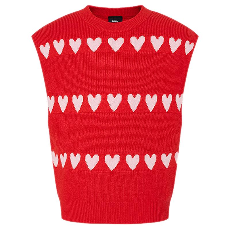Little MO&Co. Girls Wool Blend Knit Vest 110