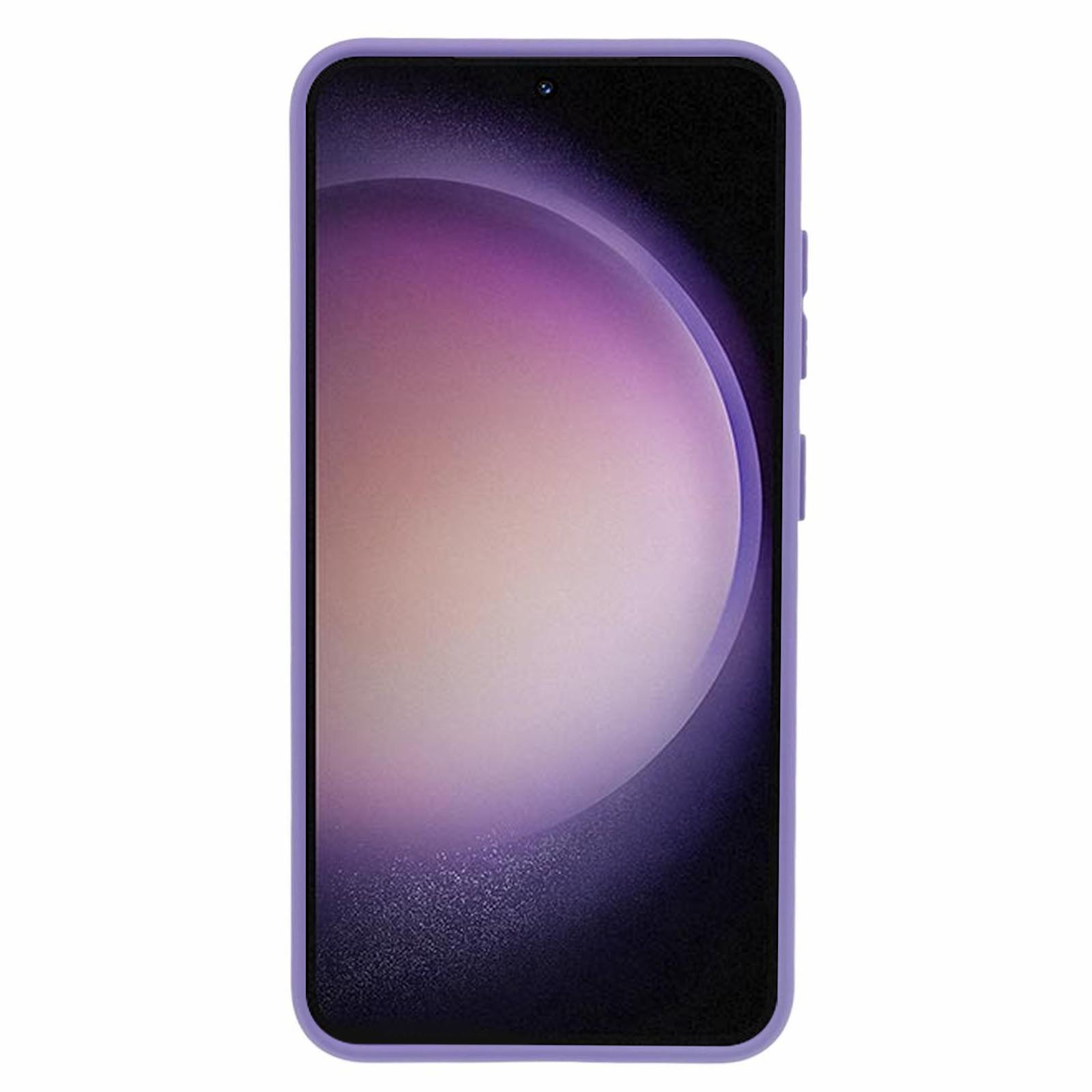 

TMT Series for Samsung Galaxy S23 Case Soft TPU Phone Cover Slide Lens Lid Purple