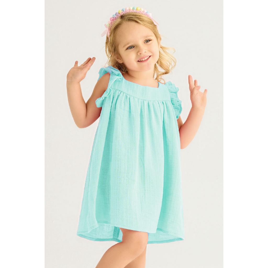 Fata Fata Culoare Roz Rochie Lat Patrat Decolteu