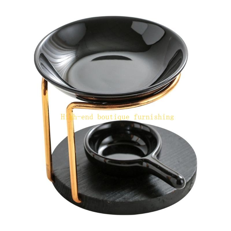  Metal Oil Burners Melt Ceramics Holder Aromas Oil Warmers Spa Room