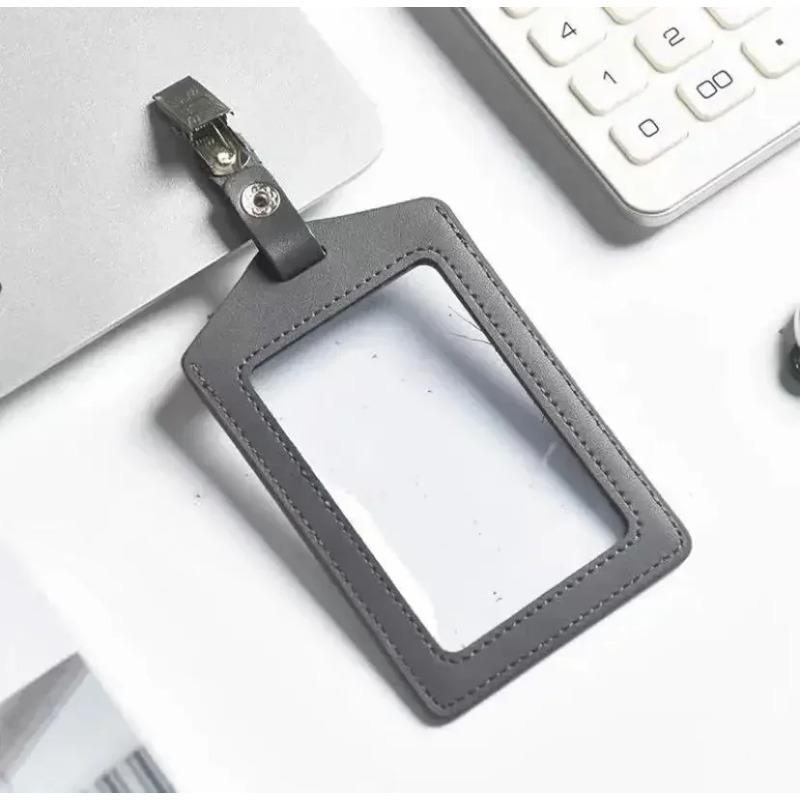 Leather Work Card  Cover Card Clip Cowhide Nameplate Cowhide Nameplate Elevator  Access Control School  Doctor Bus Card