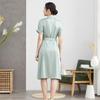 Women's Waist-Hugging Mulberry Silk Dress: Niche Summer Medium-Length Skirt