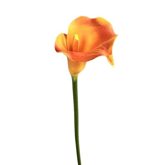 Artificial Common Calla Lily Realistic Fake Flower Stem Home Office Wedding Party Indoor Outdoor Faux Bloom Centerpiece Decoration