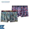 Shuya Men's Becover Cotton Modal Printed Boxer Briefs 2-Pack