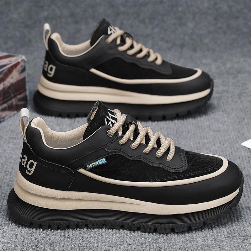 

Мужская обувь Осень Новый стиль Дышащая, Трендовая, Модная, Спортивная, Удобная, Многофункциональная Повседневная спортивная обувь Классическая 44 чёрный