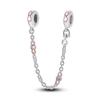 Nové přívěšky Bezpečnostní řetízek 925 Sterling Silver CZ Pave Charms FitNová spona na náramek DIY luxusní šperkový dárek