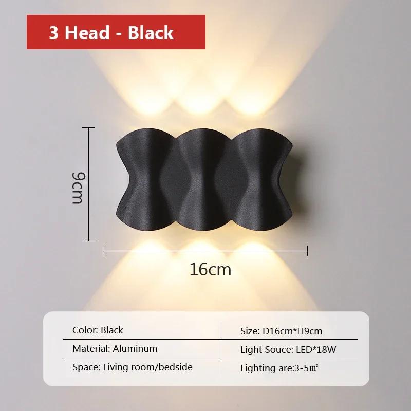 Modern LED Wall Lamp Garden Waterproof Decoration Wall Light For Porch Balcony House Street Lighting Outdoor Interior Fixtures