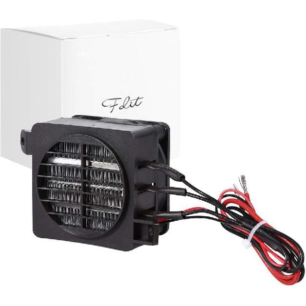 Fdit PTC Car Fan Air Heater for Small Room Space (12V 100W)