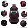 Full Set Car Seat PU Leather Car Seat Cover Breathable Waterproof Faux Leather Seat Covers with Headrest Pillow for Car Universal Anti Slip Seat Cover