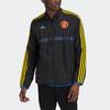 Adidas Manchester United Football Sports Stand Collar Zip Jacket Men Outerwear Black GR3871