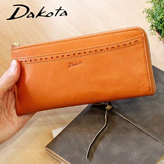 Leather Long Wallet Zipper 0035273 Apego Series Camel [Dakota] Women's L-shaped DA-35273-45