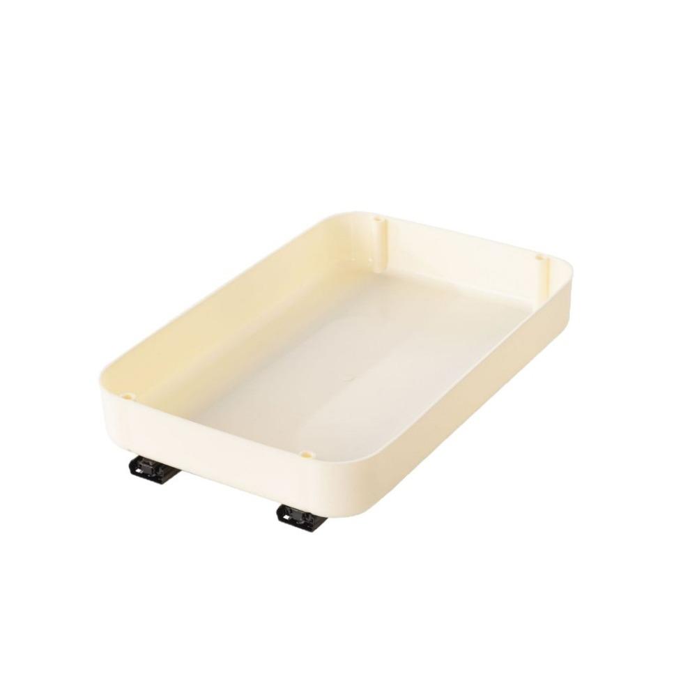 Large Capacity Pull Out Storage Tray Plastic Spice Box Storage Rack Drawer Spice Rack  Kitchen