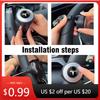Car Sticker 2025 Hot Turning Steering Wheel Booster Spinner Auto Spinner Knob Accessories For Model 3 Y S X 2017-2023 Road