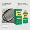 Metallkleber, Epoxidharz, 50 g, Zweikomponenten-Set mit starker Klebekraft für Metall, Kunststoff, Keramik, Holz, Reparatur und industrielle Anwendungen