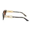 Versace Temple Logo Metal Acetate Cat Eye Sunglasses Women's Tortoiseshell 10905708 VE4470B547013-Tortoiseshell 56