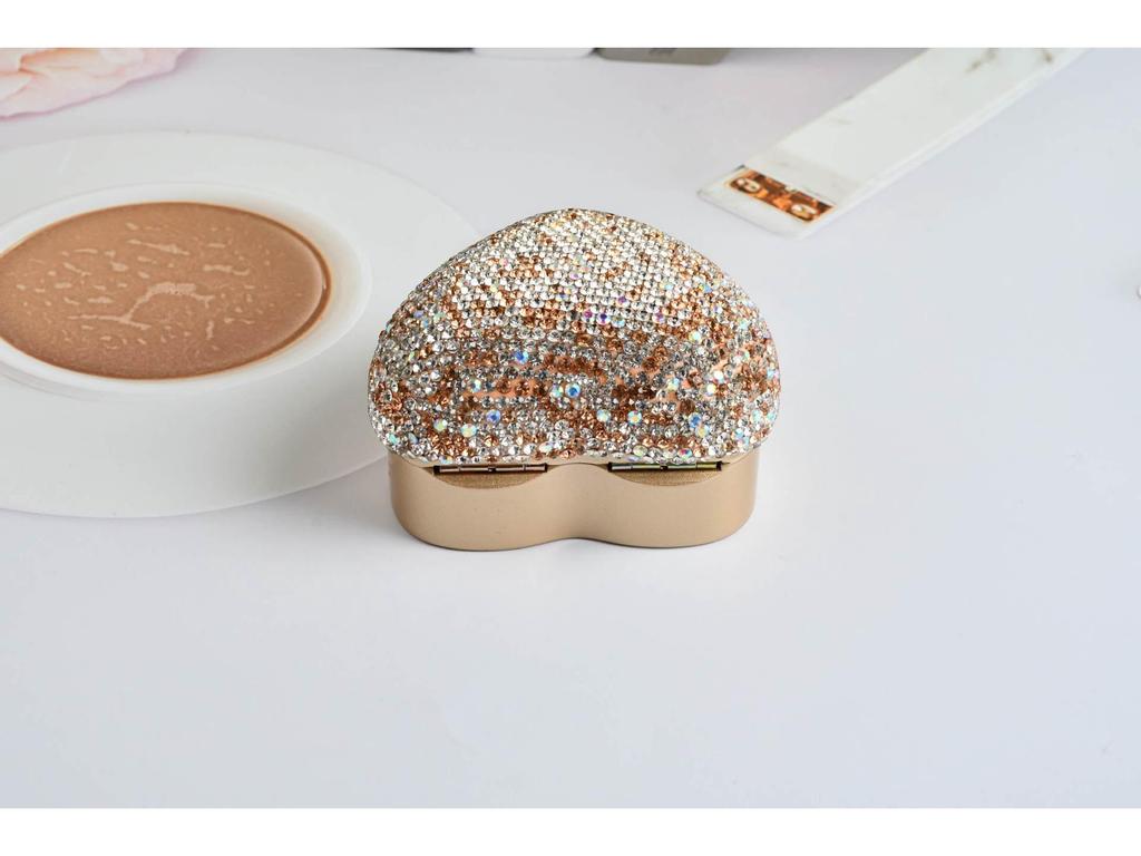 Luxury Diamond-Studded Heart LED Jewelry Pendant Box for Necklace, Earrings, or Ring