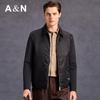 Antonio Men's Light Luxury 90% Goose Down & Camel Wool Padded Satin Jacket