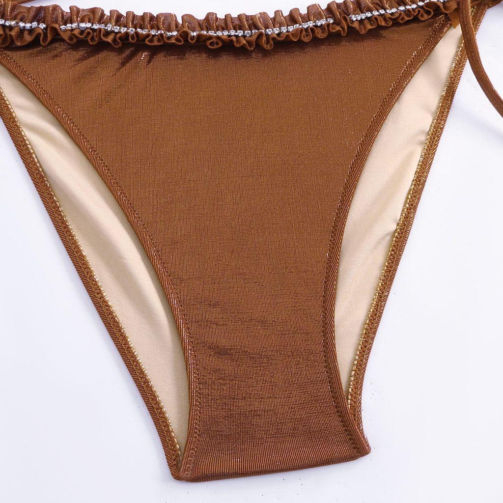 Chic European & American Style Tie-Up Bikini with Gauze Skirt