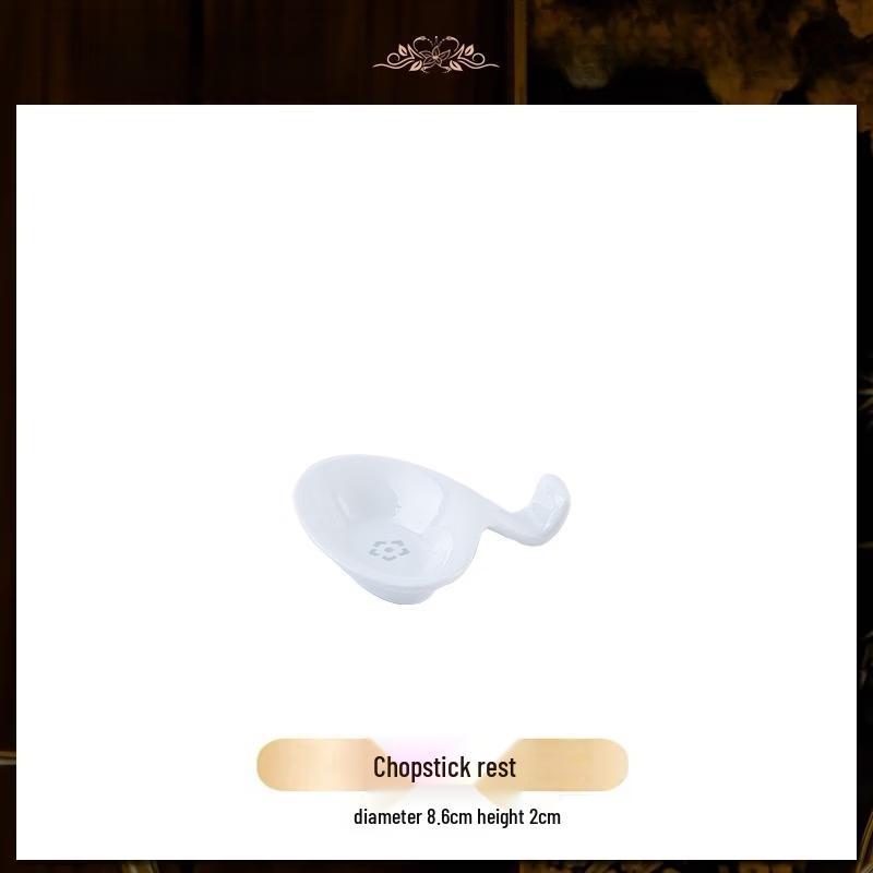 Jingdezhen Linglong White Porcelain Chopstick Rest