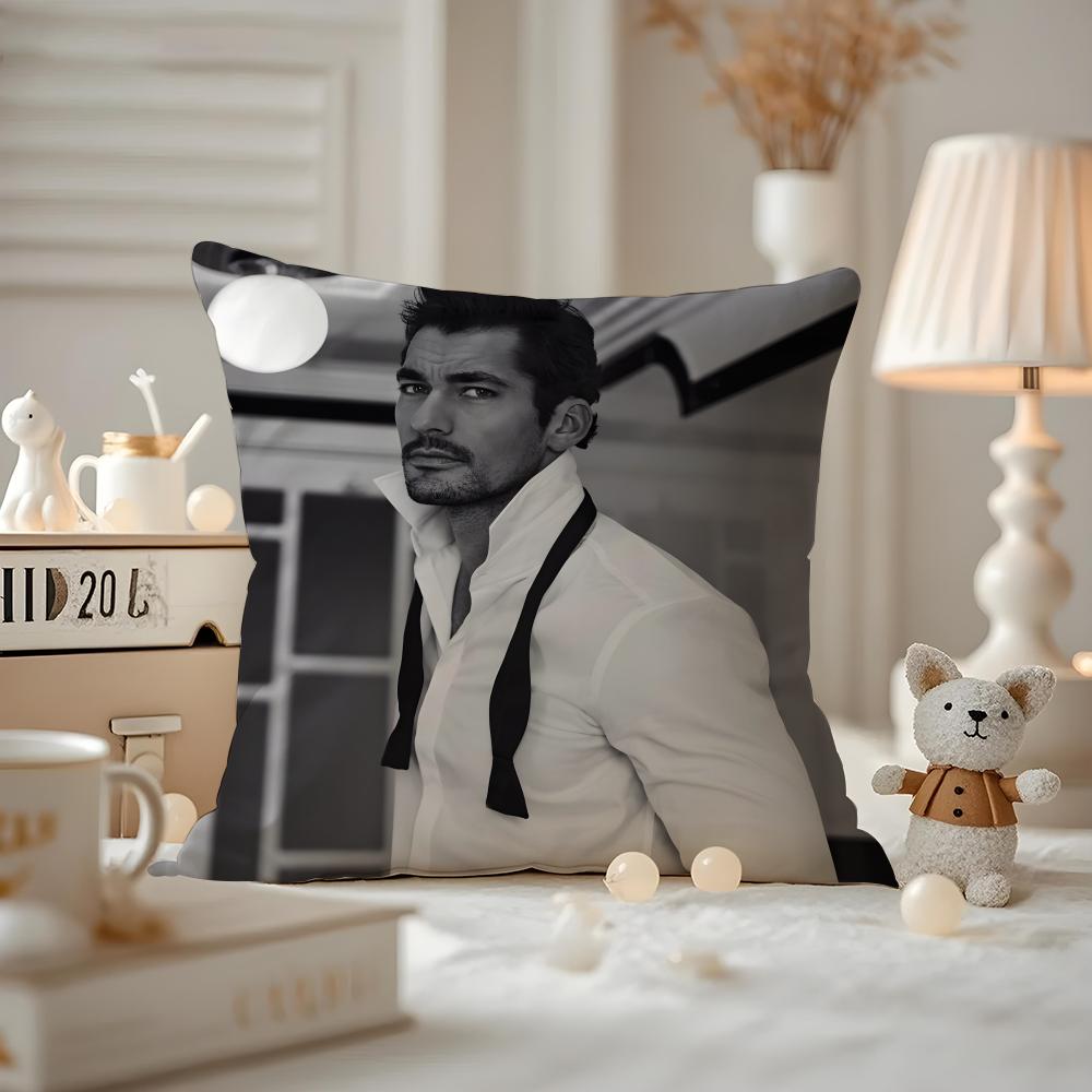 David Gandy Cushion Cover Pattern Printed Pillowcase For Living Room Sofa Cushion Cover & Bedroom Decor