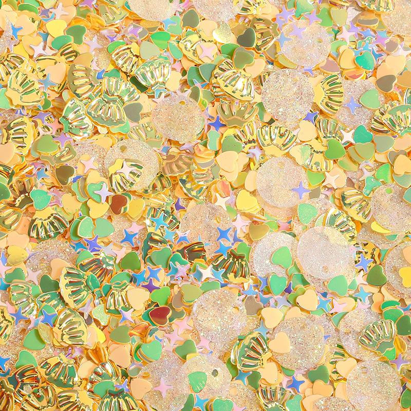 10G Glitter Sequin 1-16mm Pvc Flat Loose Sequins Women DIY Accessory Sewing Wedding Crafts Garment Decoration