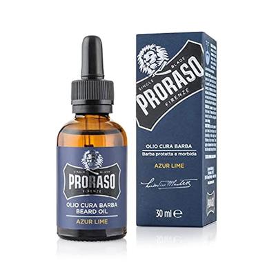 PRORASO Sakal Yağı Azur Lime Tıraş Sonrası Bakım Sakallar için Şekillendirme İtalya'da Üretilmiştir 30mL, 1 adet, 1ml