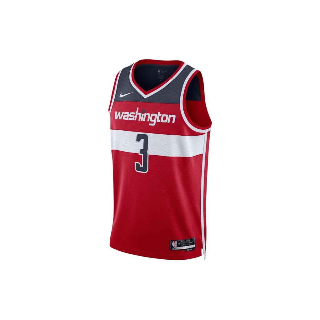 Nike NBA Swingman Jersey, 2022-2023 Season, Washington Wizards, Bradley Beal #3, Team Print Basketball Vest Unisex Basketball Vest Red DN2025-659