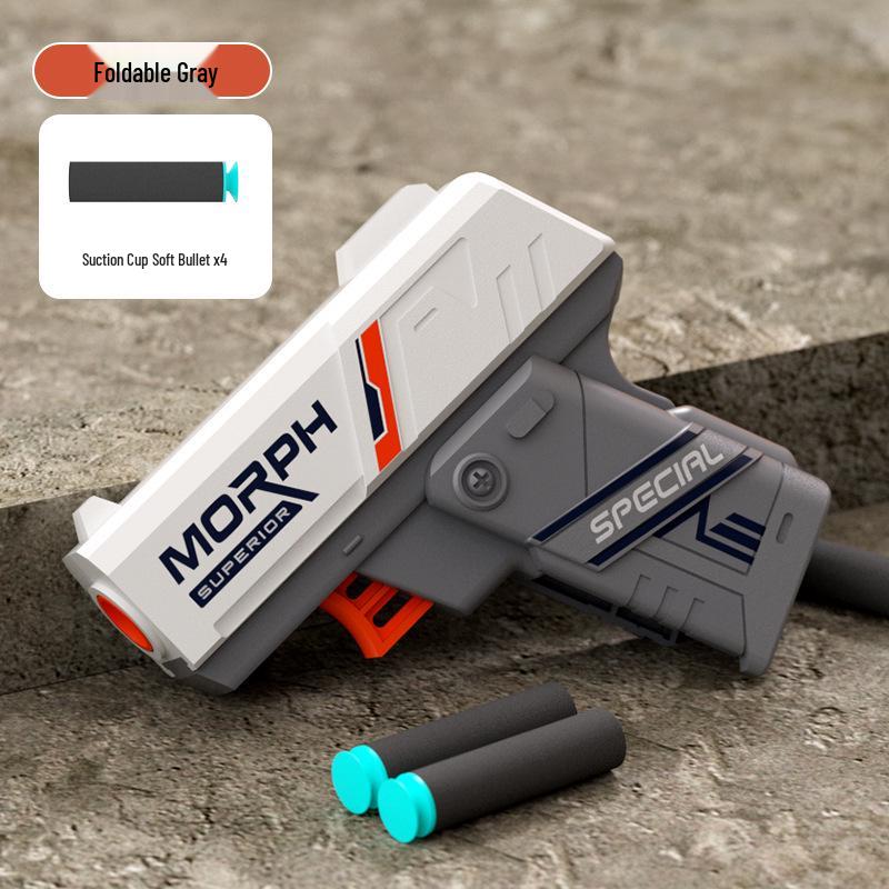Children s Soft Bullet Mini Launcher & Spinner Toy Gun