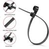 Screw Hole Cable Ties Fixed Head Reusable Nylon Straps Low Temperature Resistant Self Locking Fasteners for Outdoor Home Office